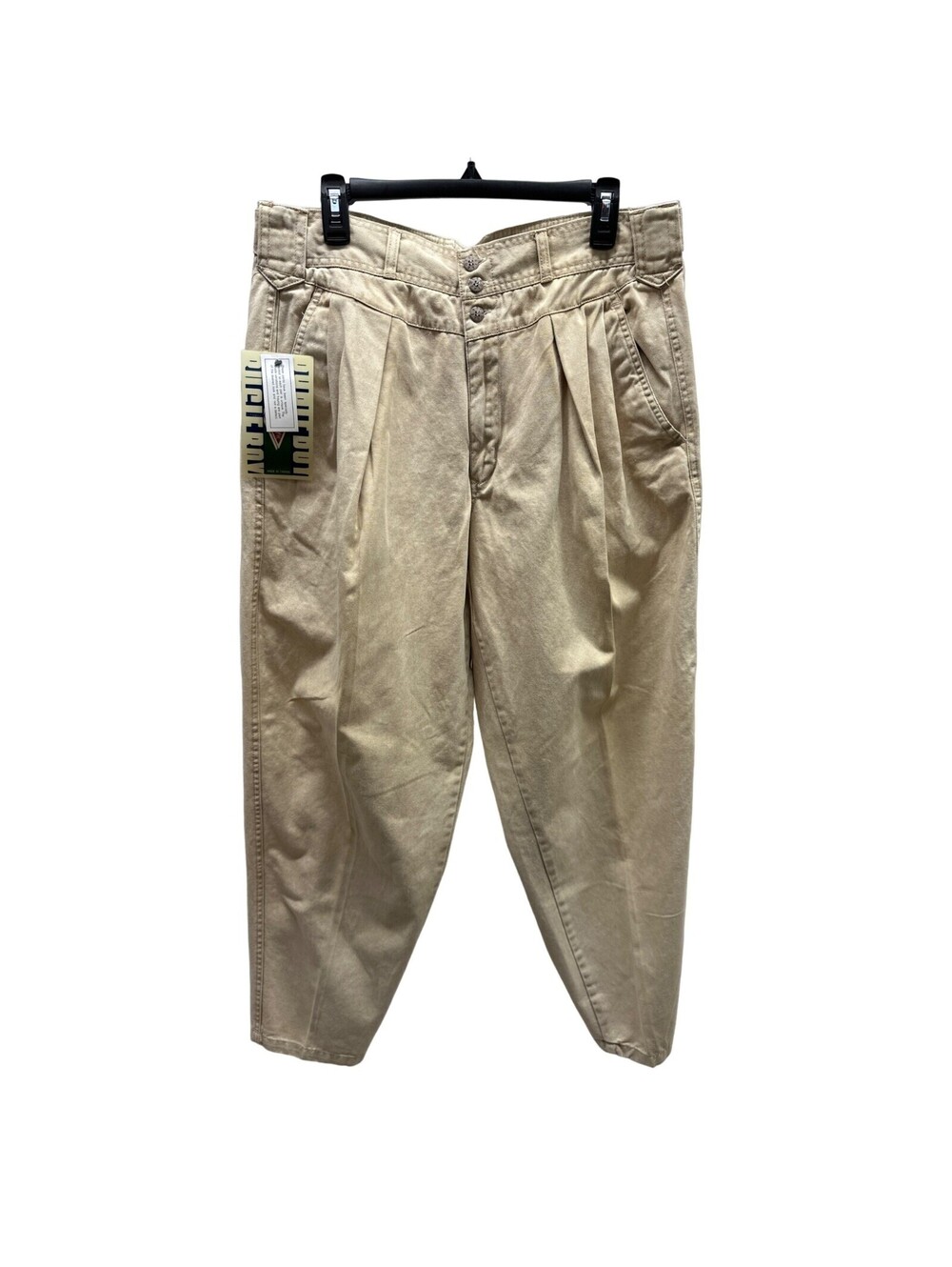 Vintage Deadstock Bugle Boy Light Tan Pants 34